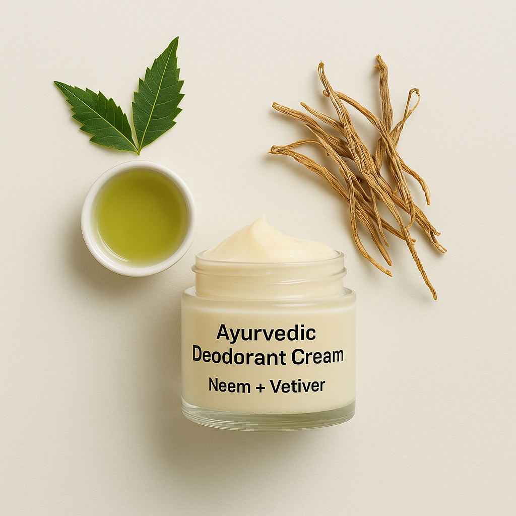 Ayurvedic Deodorant Cream (Neem + Vetiver)