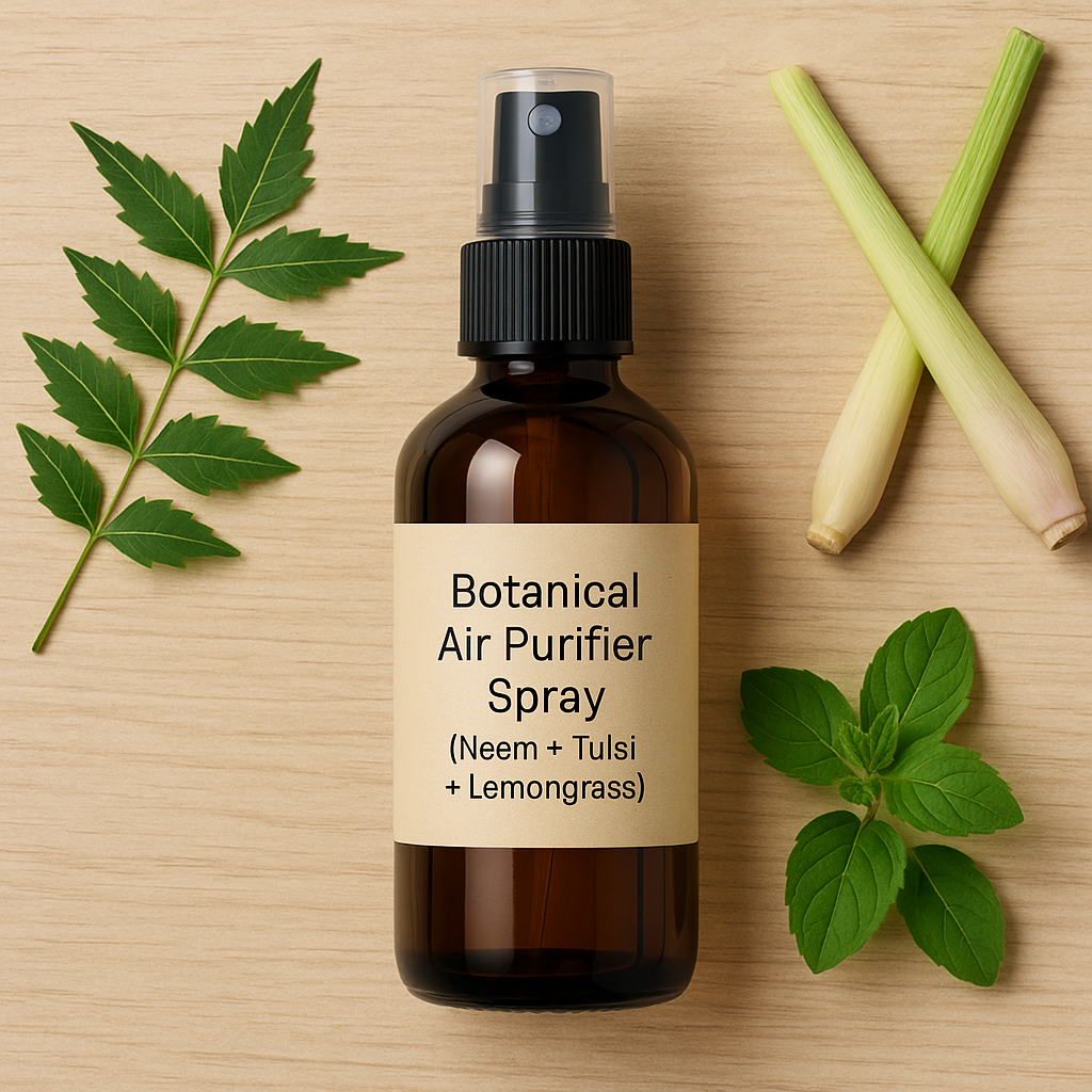 Botanical Air Purifier Spray (Neem + Tulsi + Lemongrass)