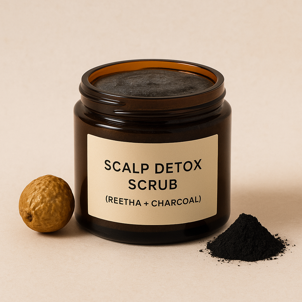 Scalp Detox Scrub (Reetha + Charcoal)